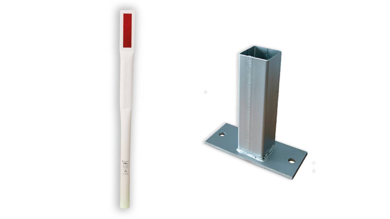 tubular steel marker and post